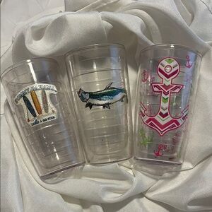 Tervis Tumblers with Nautical and Fish Designs YOU GET ALL 3